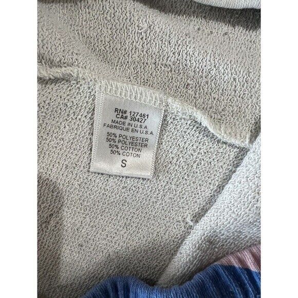 Wildfox Womens Small Sweat shorts Pink Blue Green And White With Drawstring - Picture 6 of 6